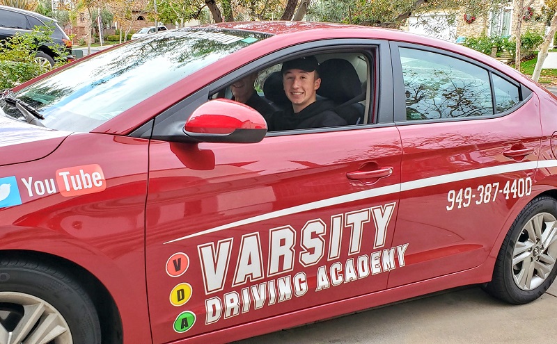 Orange County Teen in a Training Vehicle