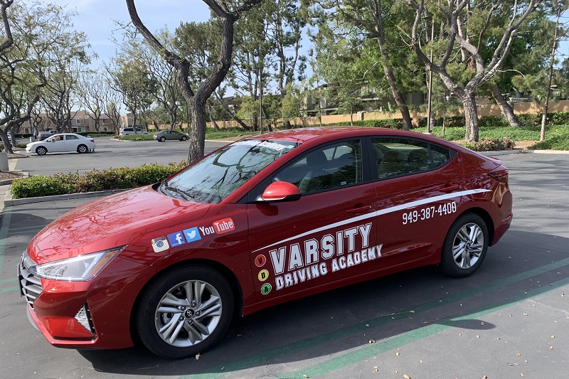 Mission Viejo Driving Lessons Tips Training Vehicle Parked in a Parking Lot