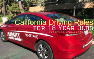 California Driving Rules for 18 Year Olds