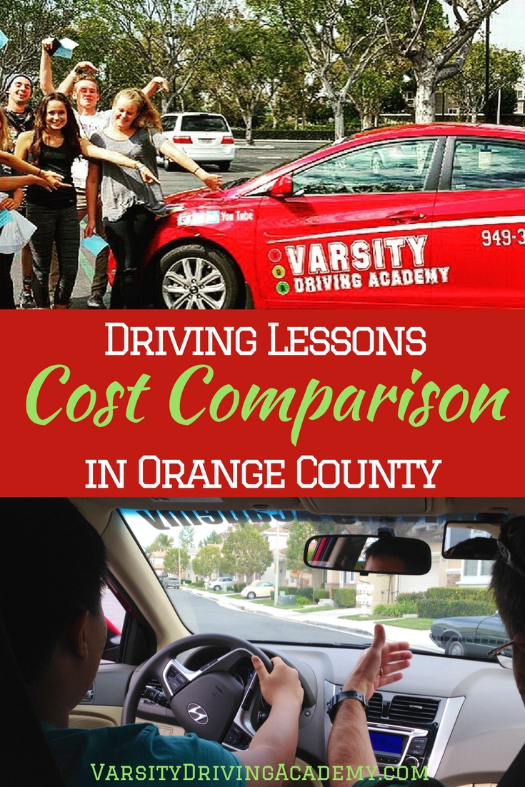 Driving Lessons Cost Comparison in Orange County Varsity Driving