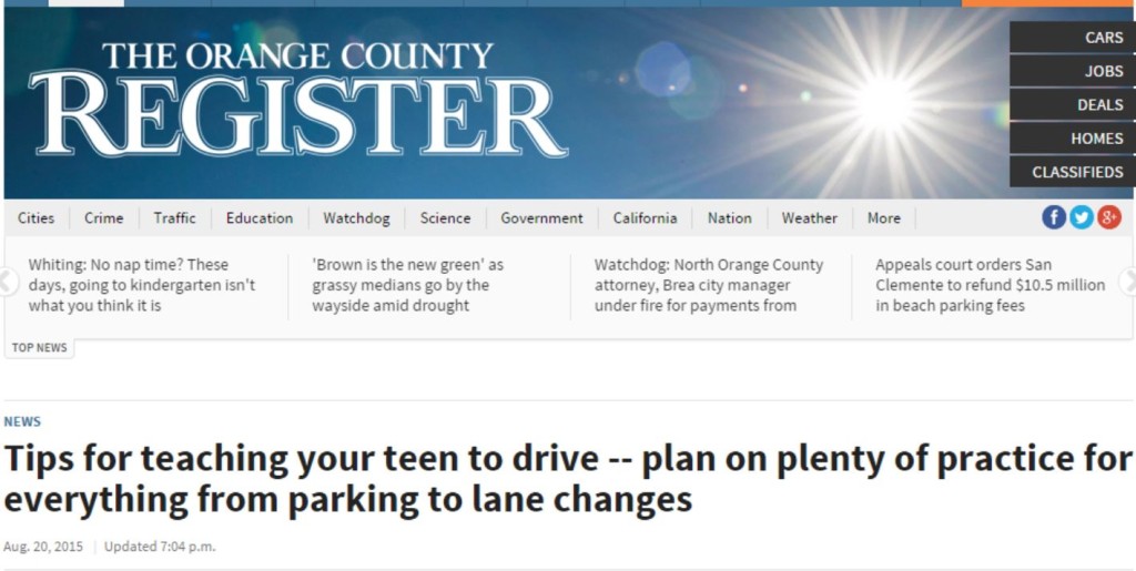 Varstiy Driving Academy in Orange County Register
